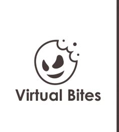 Smiling ghost logo with "Virtual Bites" text below.