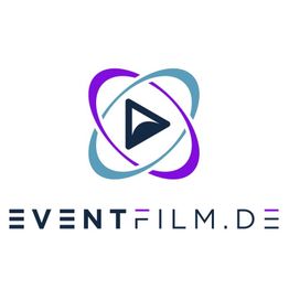 Logo von eventfilm.de mit Play-Icon und Kreisen in Blau und Lila.