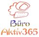 Logo mit stilisiertem Schreibtisch und Stuhl, darunter der Text "Büro Aktiv 365".