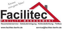 Logo von "Facilitec": Hausmeisterservice, Gebäudereinigung, Kellerabdichtung, Tiefbau.
