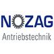 Logo mit Schriftzug "NOZAG Antriebstechnik", Buchstabe "O" als Zahnrad gestaltet.