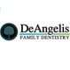 DeAngelis Family Dentistry logo with a tree icon on the left.