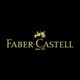 Logo Faber-Castell su sfondo nero con testo "since 1761" e cavaliere al centro.