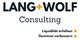 "Logo von Lang+Wolf Consulting, Text: Liquidität erhöhen, Gewinne verbessern."