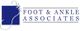 Logo of Foot & Ankle Associates with a stylized foot on a blue square.