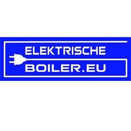 Blauw logo met tekst "Elektrische Boiler.EU" en een stekkersymbool aan de linkerkant.
