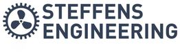 Logo von Steffens Engineering mit einem Zahnradsymbol links neben dem Namen.