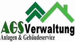 Logo der AGS Verwaltung mit grünem Hausdach und Schriftzug: Anlagen & Gebäudeservice.