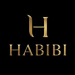 Golden "H" and "Habibi" text on a black background.
