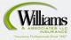 Williams & Associates LLC Insurance logo with a green arc, established in 1945.