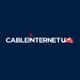 "Cable Internet USA logo with Wi-Fi symbol on a dark blue background."