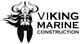 Viking Marine Construction logo with Viking warrior graphic.