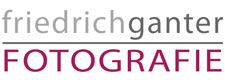 Logo mit Schriftzug "friedrichganter FOTOGRAFIE" in Grau und Rot.