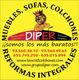 Anuncio de Diper con león. Texto: "Muebles, sofás, colchones. ¡Somos los más baratos!"