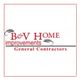B&V Home Improvements logo with "General Contractors" text in red and black accents.