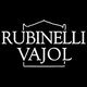 Logo bianco con scritta "Rubinelli Vajol" su sfondo nero.