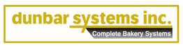 Logo: Dunbar Systems Inc., Complete Bakery Systems, in yellow and black text.