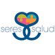 Logotipo con corazón formado por piezas de rompecabezas y texto "seres salud" en azul.