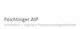 "Text: 'Feichtinger AIP Architektur + Ingenieur Partnerschaftsgesellschaft'. Weißer Hintergrund."