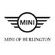 MINI logo with wings, text below reads "MINI OF BURLINGTON" in capital letters.