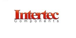 Logo mit rotem "Intertec" und "Components" in Schwarz.