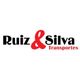Logotipo de "Ruiz & Silva Transportes" en negro y rojo sobre fondo blanco.