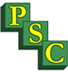 Green and yellow blocks with letters P, S, C stacked diagonally.