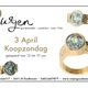 Ringen met blauwe edelstenen, opening 3 april van 12 tot 17 uur bij Wijen Goudsmeden.
