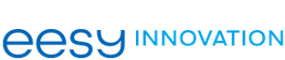 Logo mit Text "eesy INNOVATION" in blauer Schrift auf weißem Hintergrund.