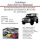 Autohaus-Werbung mit KFZ-Service, spez. auf Land Rover, Rover, MG. Dienstleistungen und Kontaktinfo.