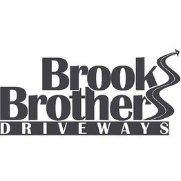 Brook Brothers Driveways logo with a winding road forming the letter 'S'.