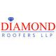 Logo of "Diamond Roofers LLP" with a small blue diamond icon above the text.