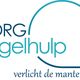 Logo met tekst: "Zorgregelhulp verlicht de mantelzorg", naast een blauwe spreekwolk.