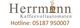 Herrmann Kaffeevollautomaten Logo mit Hotline-Nummer: 05187 950007.