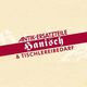 Banner mit Aufschrift: "Antik-Ersatzteile Hanisch & Tischlereibedarf" auf beigem Hintergrund.