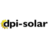 Logo von dpi-solar mit einem gelben Sonnenbild.