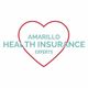 Heart outline with "Amarillo Health Insurance Experts" text inside.