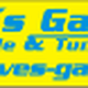 Gelbes Logo von "DAVE's Garage" mit Website und Text "Autoteile & Tuningpoint".