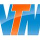 Logo van VTM met blauwe en oranje letters.
