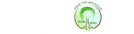 Logo mit Baum und Text "Raum für Wachstum Jennie Appel" in Grüntönen auf weißem Hintergrund.