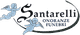 Logo di "Santarelli Onoranze Funebri" con due angeli stilizzati.