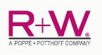 Logo mit Text: "R+W - A Poppe + Potthoff Company" in rosa und schwarz.
