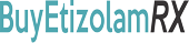 Logo reading "Buy Etizolam RX" in turquoise and black text.