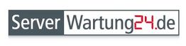 Logo mit Text: "Server Wartung24.de".