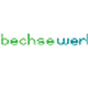 Grünes Gecko-Logo mit Text "webechse werbedesign" in Grün und Blau.