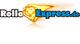 Logo: "RolloExpress.de" mit einem stilisierten Löwenkopf in goldener Farbe.
