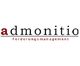 Logo mit dem Text „admonitio Forderungsmanagement“ auf weißem Hintergrund.