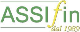 Logo di ASSIfin, con scritta verde e gialla "dal 1989".