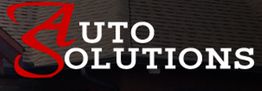 Red "A" and white "UTO SOLUTIONS" text on a roof background.