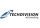 Logo von Techdivision eConsulting mit stilisiertem blauen Symbol links.